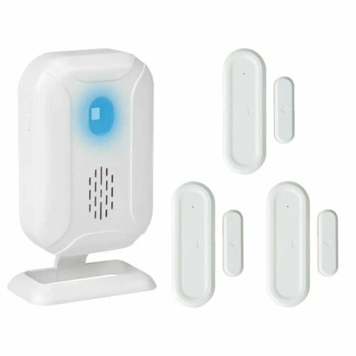 WIRELESS DOOR OPEN Alarm Bell Sensor Loud Ring Security Entry Alert