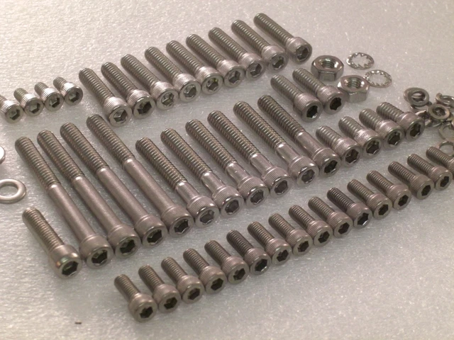 BSA D1 D3 Bantam Engine Bolt Kit - 28pc A2 Stainless Steel Allen - Foto 7