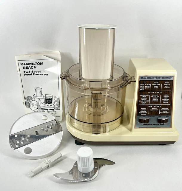 VINTAGE HAMILTON BEACH Dual Speed Food Processor Model 7024 Extra