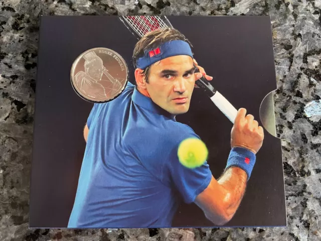 Roger Federer – 2020 Switzerland 20 Chf Silver Bu Coin With Folder