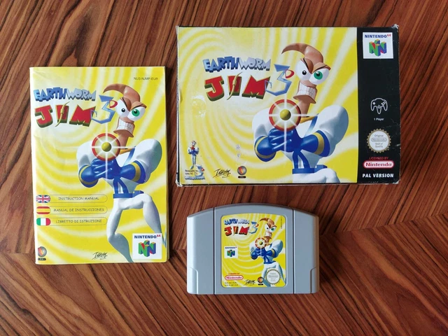 Earthworm Jim 3D N64 Nintendo 64 Pal Eur Complet Envoi Combiné Lire