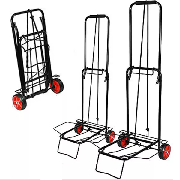 Carrello Portapacchi Pieghevole Portatutto Portata 25Kg / 50kg  2 Ruote in GOMMA