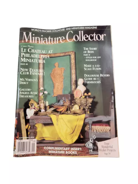 Miniature Collector September 1998 Dollhouse & Miniatures Magazine Vol 21 Iss 5