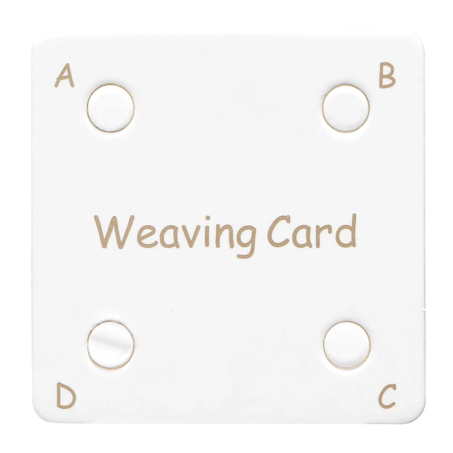 Lot De 24 Cartes De Tissage En Bois Carrées 5,5x5,5 Cm - 4 Trous, Pour Métier à Tisser, Tricot Ou Activités Manuelles