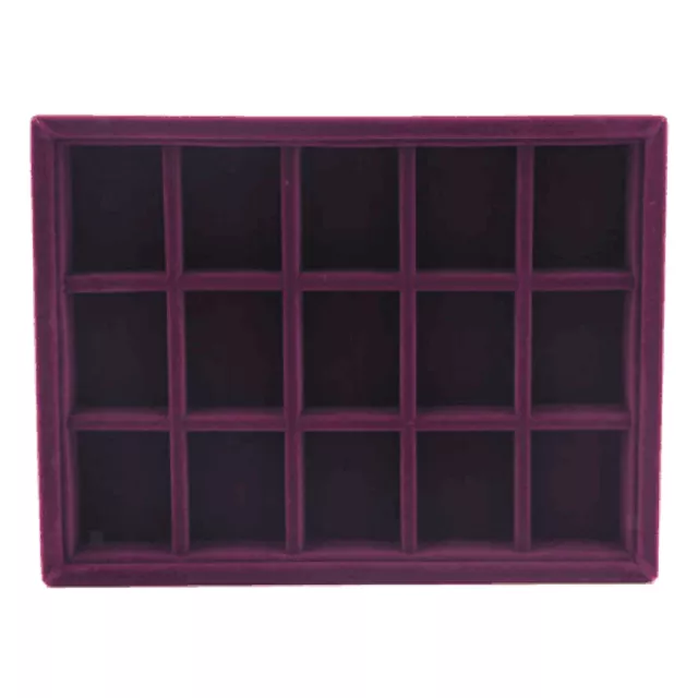 Velvet Jewelry Display Tray Rings Earrings Necklace Pendant Jewelry Holder