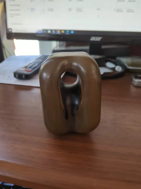 Vintage Ceramic unmarked Electric Porcelain Insulator unusual shape