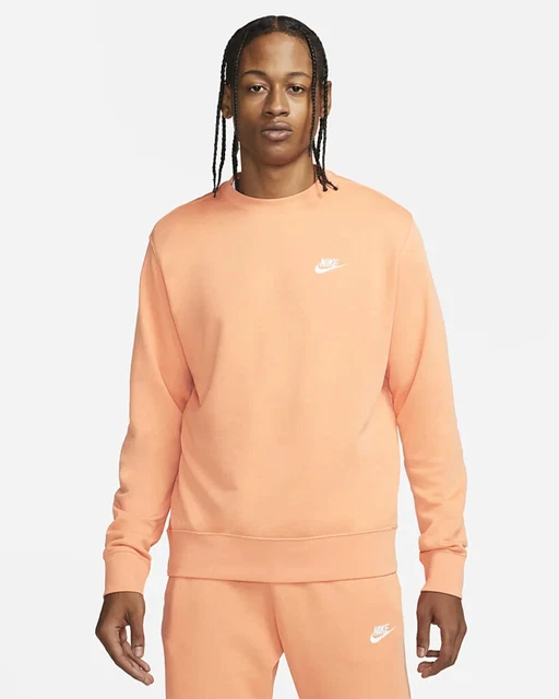 Nike felpa uomo arancione sale