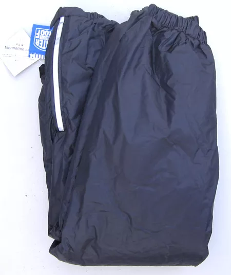 Regenhose  Überziehhose schwarz Nylon Regenüberhose Motorrad wasserdicht