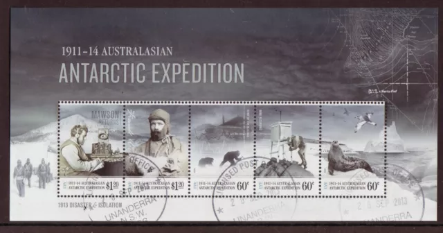 Australia Antarctic Territory 2013 Expedition Miniature Sheet. Fine Used