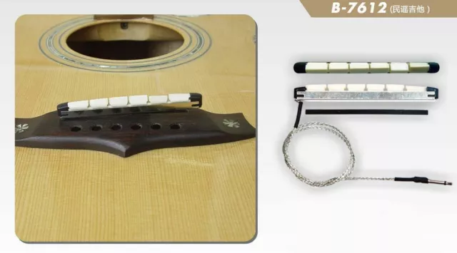 Belcat B7612 Pickup Piezo Tonabnehmer,Transducer, Westerngitarre acoustic guitar