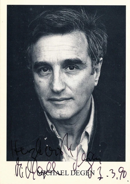 Michael Degen Filme & Fernsehsendungen 100% ORIGINAL AUTOGRAMM Karte Autograph Michael Degen handsigniert X21