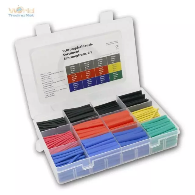 Assortimento di Tubo Termoretraibile 620-teilig,Tubi Termoretrattili Box-Set