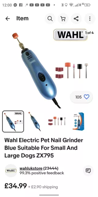 Wahl Grind & Smooth 2-Speed Battery Nail Grinder | Armstrong Family Estate  Services