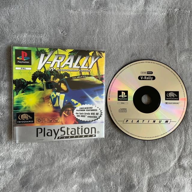 V Rally Championship Edition  Ps1 Platinum Game Disc and Front Inlay Only Tested