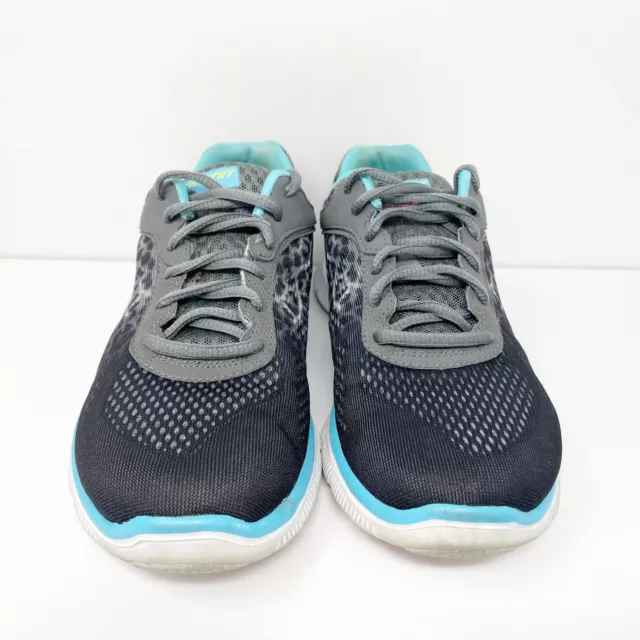 Skechers Womens Flex Appeal Serengeti 11878 Black Running Shoes Sneakers Sz 7.5 3