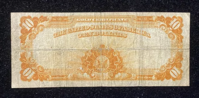 1922 $10 Gold Certificate Note 2