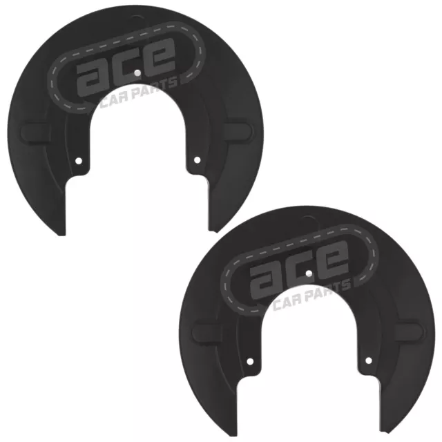 VW Transporter T4 Van 1996-2003 Rear Brake Disc Dust Shields Covers Plates Pair