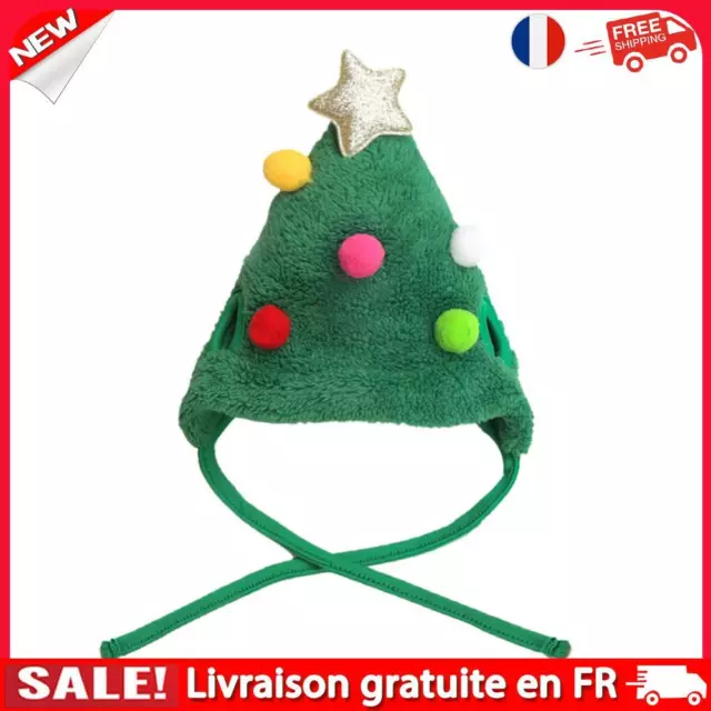 Christmas Warm Dog Decorative Clothes Pet Hat Collar Bib Dress up (S Hat)