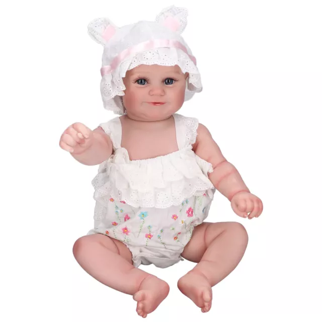 Reborn Baby Girl Doll 20 Zoll Vinyl lebensecht niedlich neugeborenes Kleinkind