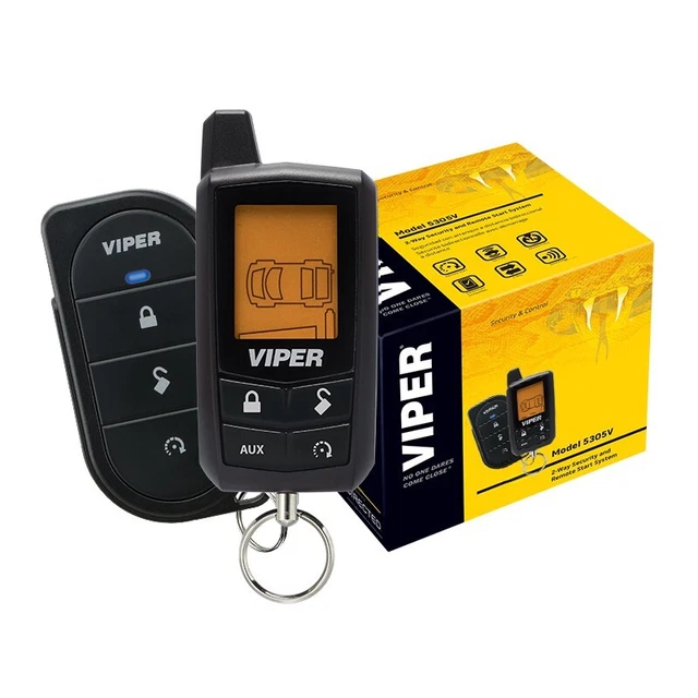 Viper 5305V 2-Way 1/4 Mile LCD Remote Start Pager Car Alarm Security System Kit