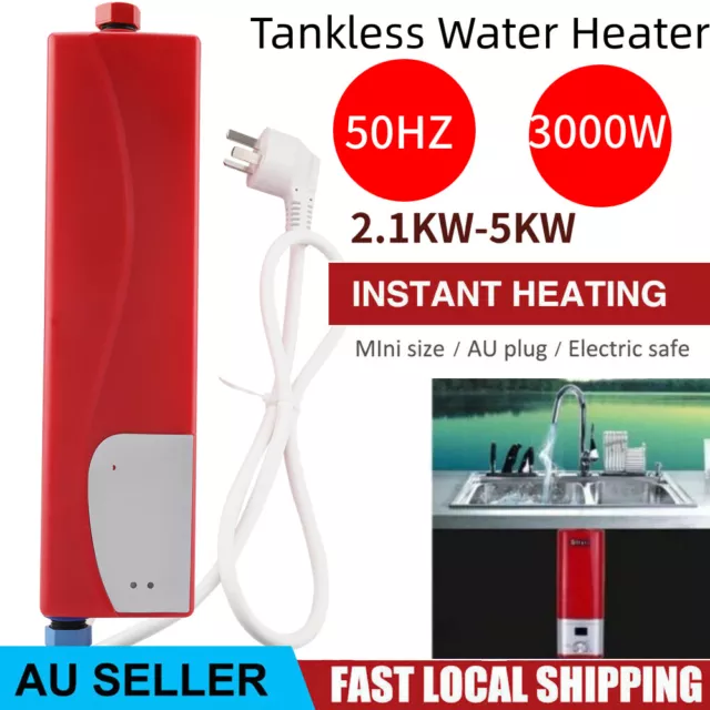 Electric Water Heater Portable Camping Outdoor Shower Instant Hot Water System