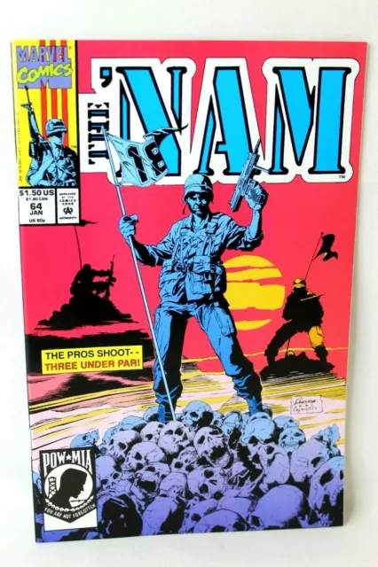 The 'Nam #64 Pros Shoot Three Under Par Duty Elsewhere 1992 Marvel Comics VF