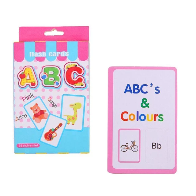 Abc Bas CARTES FLASH ANGLAIS alphabet pour enfants en bas âge préscolaire abc ...