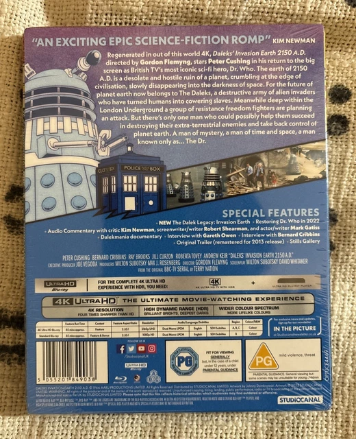 DR WHO DALEKS' Invasion Earth 2150 A.D. 4K UHD & Blu-ray Steelbook UK ...