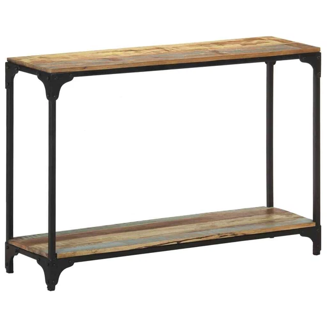 Mesa consola de madera maciza reciclada 110x30x75 cm vidaXL