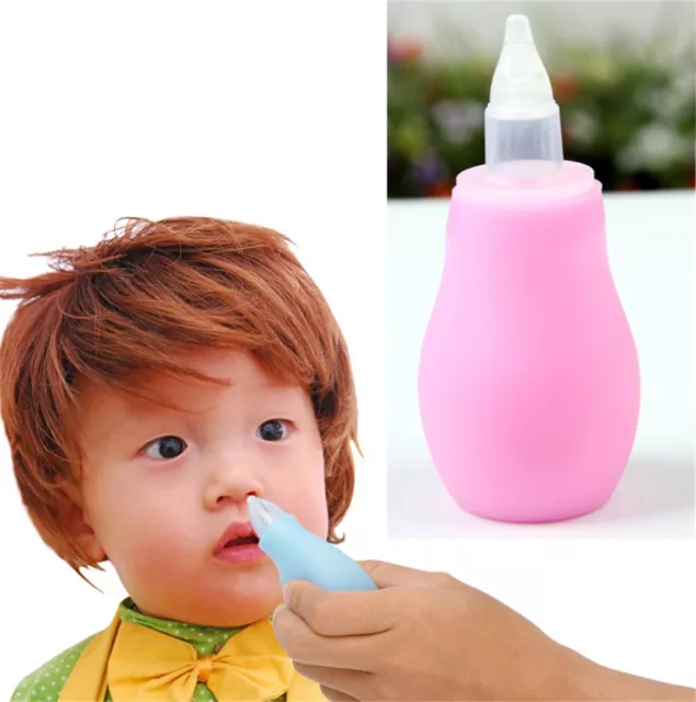Baby Newborn Silicone Nasal Aspirator Toddlers Kids Vacuum Sucker Snot Cleaner