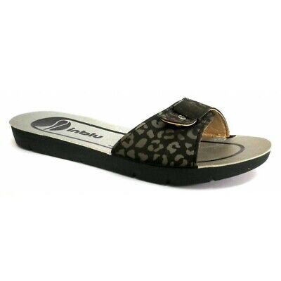 Inblu inblu Chips Ciabatte Scalzati Bassi da Donna MOD ME-36 Ghiaccio 