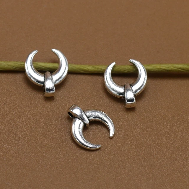 100 stücke Legierung Ox Hörner Anhänger Charme DIY Schmuckherstellung Zubehör fü 7
