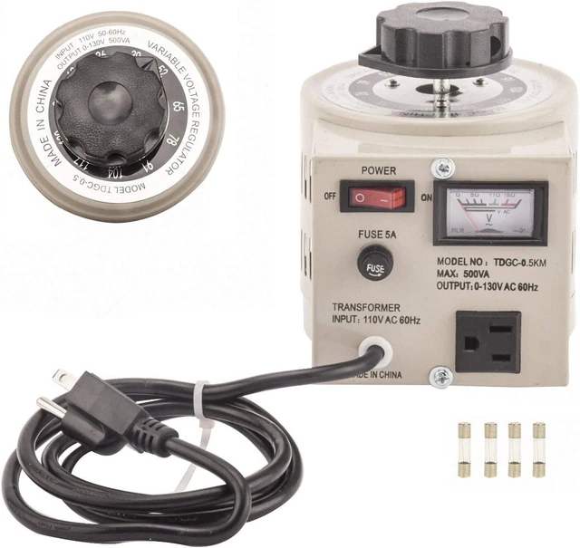 Yaeccc Auto Voltage Transformer AC Variable Voltage Converter Transformer 110VAC