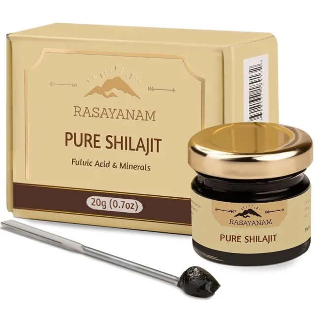 Rasayanam Pure Original Himalayan Shilajit/Shilajeet Résine 20 g (lot de 1)