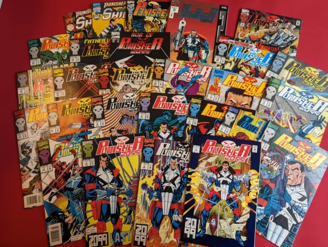 The Punisher 2099: 27 Issues (#1 to #30 missing 16, 27, 28)   Frank Castle F/VF