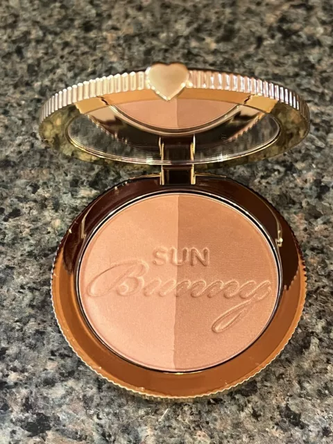 Too Faced Sun Bunny Radiant Duo Tone Bronzer~NWOB~0.28 Oz~Full Size