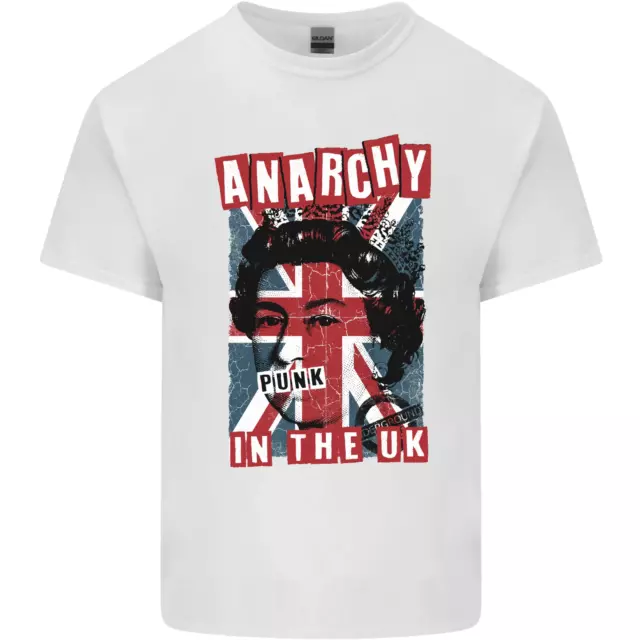 T-shirt top Anarchy in the UK Punk Music Rock da uomo cotone