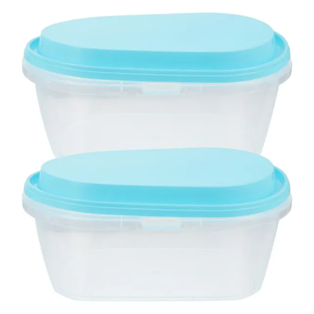 2pcs Dessert Packaging Plastic Box Homemade Ice Cream Tub Ice Cream Tubs Lids