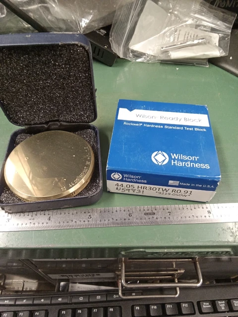 Wilson Instruments Rockwell Hardness Test Block 11 N59731 HR30TW R0.91