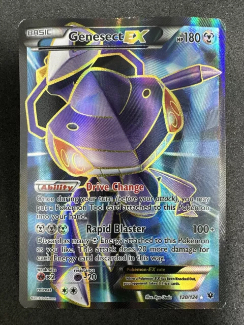 Pokemon XY Fates Collide Genesect EX Ultra Rare Full Art TCG Card 120/124