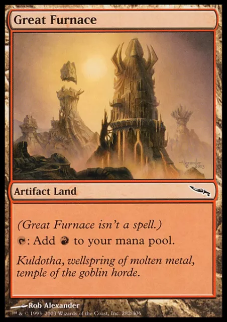 Mtg Great Furnace - Played/Rovinata Grande Fornace - Mrd - Magic