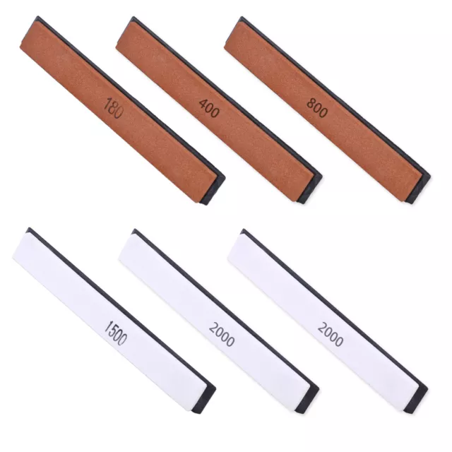 6 PCS Sharpening Polishing Stone Block Kitchen Knife Sharpener Grit Whetstone 2