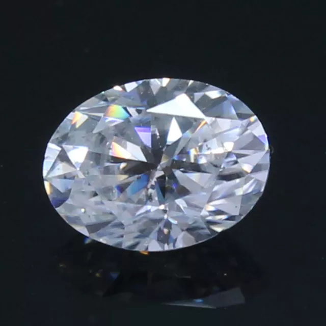 Beautiful TCW 0.50 Ct DE Color VVS1 White Loose Diamond 6x4 mm Oval Cut