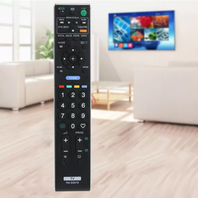 TV Remote Control Universal Television Controller Black for Sony RM-ED016 TV