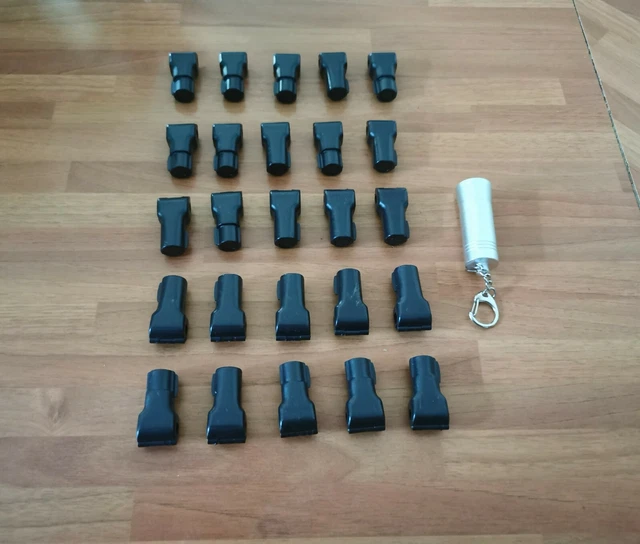 Accessoire verrou de sécurité 8 mm pour broche - lot de 25 pièces + 1 détacheur