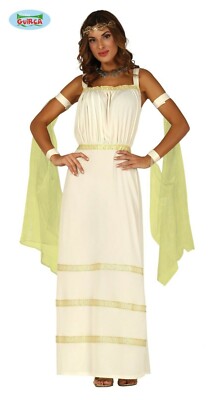 DEA COSTUME SENATRICE GRECO ROMANA CARNEVALE BAMBINA VESTITO IMPERATRICE DEA GRECA 