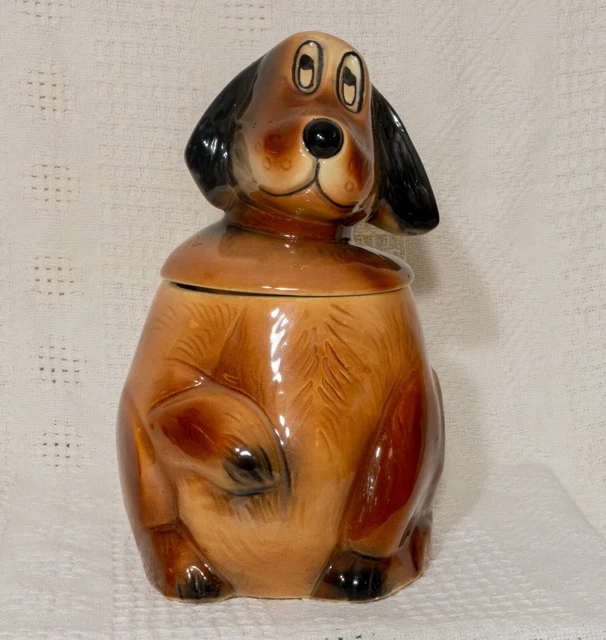 VINTAGE MCCOY POTTERY Dog Cookie Jar 208 "Mac Dog" 1967 68 RARE 59.95