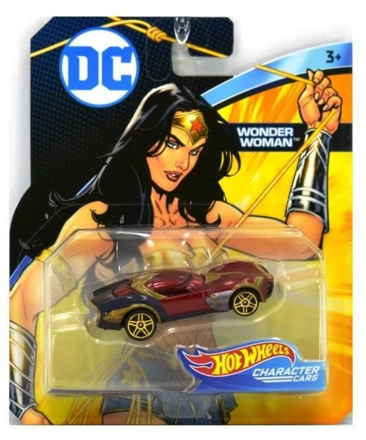 Hot Wheels - DC Comics WONDER WOMAN Auto Modellino Character Cars Metallo 7cm  M