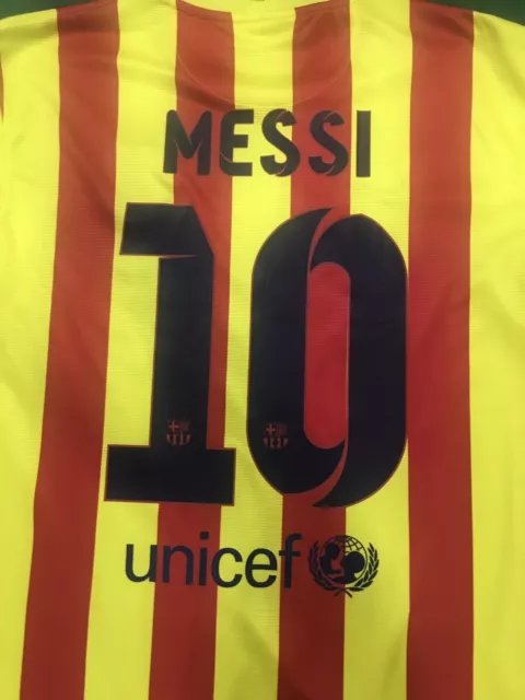 2013 - 2014 Nike Lionel Messi #10 FC Barcelona FCB Away Jersey Men Size ...