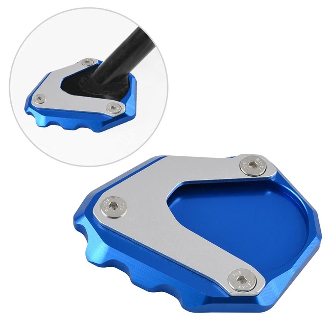 NICECNC Side Stand Pad Kickstand Enlarger Plate Blue For BMW R Nine T 2014- 2016